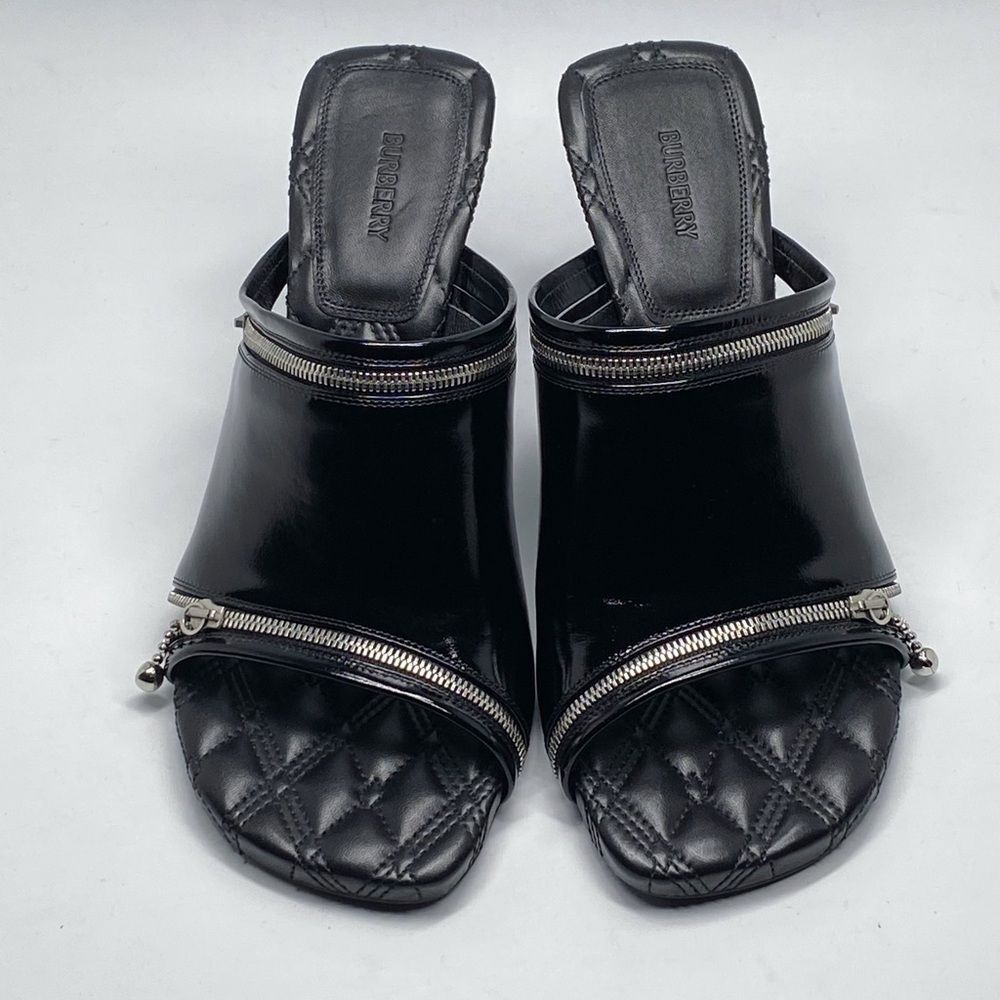 Burberry Peep High Heel Slide Sandals size 39 - Picture 2 of 12